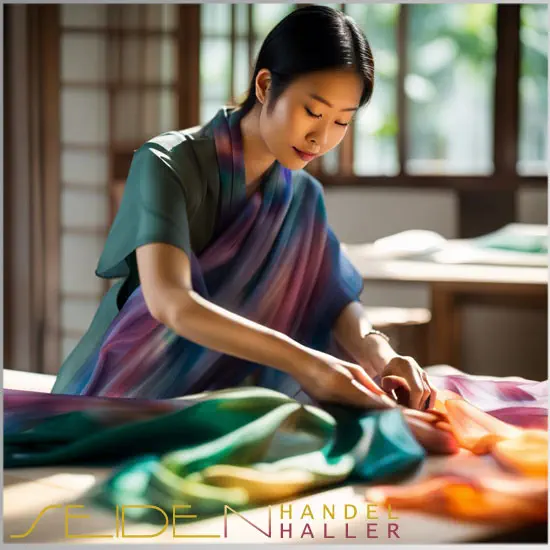 Die Wirkung von farbigen Seidenschals