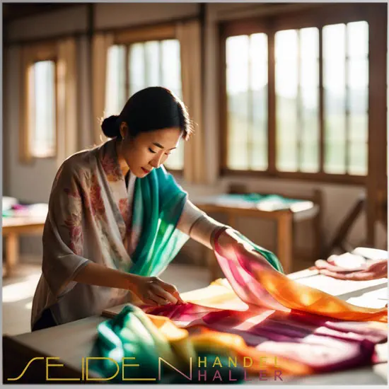 Die Wirkung von roten Seidenschals