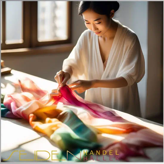 Tragen des Seidenschals im Alltag